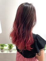 フレールヘアー(Frere hair) マニキュア、レッドピンク