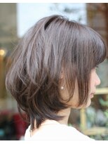 テト(tet)&nbsp;透け感グレージュ・ニュアンスボブ