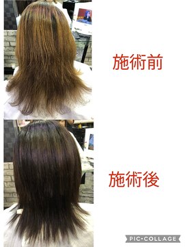 ヘアーブティック アート21ハーツ店 縮毛矯正、カラー