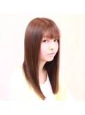 ナチュラルなサラサラストレート