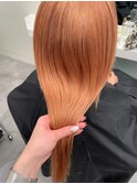 2736ブラッドオレンジバイカラーヘルシースタイル韓国ヘア