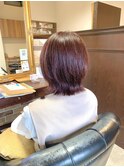 【くびれボブ】【ピンクブラウン】【20代30代】