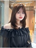 艶が可愛い!韓国風ナチュラルザクザクレイヤー