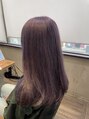 オーバーヘアー 倉敷店(over hair) ダブルカラーケアブリーチバイオレット