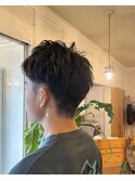 メンズアップバング