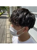 王道メンズプードルパーマ