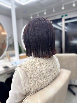 サンド 鹿児島中央(sand) @ayumi.sand ボブ　縮毛矯正