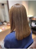 年に1~2回のハイライトで、白髪も目立たせない♪
