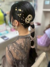 レインボー(setsalon) タイトポニーテール
