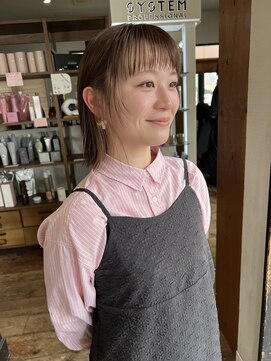 シーソー(SEE SAW) 外ハネボブ×イヤリングカラー