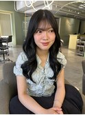 blue　black×大人韓国巻き