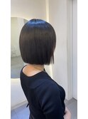 艶ボブ×美髪矯正でシルク質感へ