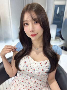 ユーフォリア 池袋東口駅前店(Euphoria) 結んでもかわいい♪韓国風顔まわりカット/オリーブベージュ