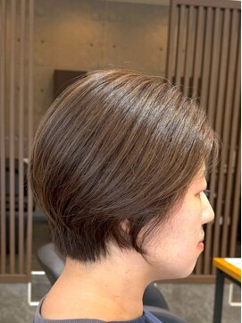 アトリエコア(Atelier Coa) 太白区ショートボブくびれショートイルミナカラー顔周りレイヤー