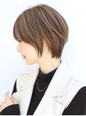 ハイライトで立体感ショート[中山駅]