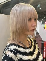 DATE梅田 ダブルカラー/ブリーチなしダブルカラー/ハイトーン【4月上旬OPEN(予定)】 ダブルカラー/ケアブリーチ/ミルクティーベージュ/レイヤー/梅田