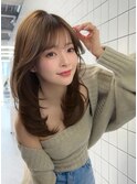 セミロングレイヤー/レイヤーカット/顔周りカット