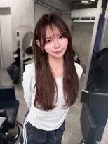シックス バイ インク 渋谷(SIX by INK.)&nbsp;ダークブルー/デジタルパーマ/ワンホンレイヤー[渋谷]