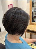 ナチュラル丸みショート×大人可愛い