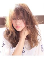 ヘアーズ ベリー 香椎店(hairs BERRY)&nbsp;BERRY＿黒髪＿エアリーミディ＿オーガニック＿フリンジウエーブ