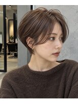 エヌア(ENURE)&nbsp;大人かわいい丸みショート×暖色ブラウン