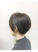 clan<グレーアッシュ×ワンサイドショートボブ