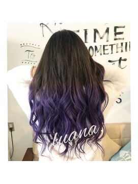 ヘアーデザインルアナ(Hair design Luana.) パープルグラデーション
