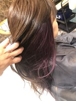 ロンドアベニール 北千住(Lond avenir)&nbsp;namie パープル系のインナーカラーがめちゃめちゃかわいい!