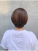 《イエベ》ショート ベージュブラウン