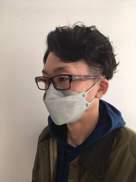レオ 幸手(Leo) 20代30代メンズスパイラルパーマワイルドオシャレ感アッシュ