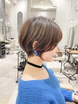 ハルキミナト ジャパン ヨコハマ(HARUKI MINATO japan YOKOHAMA)&nbsp;レイヤーくびれショート20代30代40代50代オリーブグレージュ