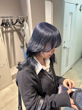 ユナイテッド 横浜(UNITED) 《マリナ指名》ブルー/髪質改善/裾カラー/ブリーチカラー