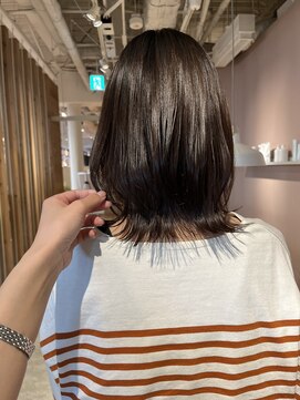 ヘアーエスクールシーユー 枚方T-SITE店(hair S.COEUR×Cu) ボブレイヤー/伸ばし中