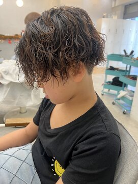 ロミー 本厚木(ROMMY.) キッズパーマ/オーガニックカラー/前髪ぱっつん