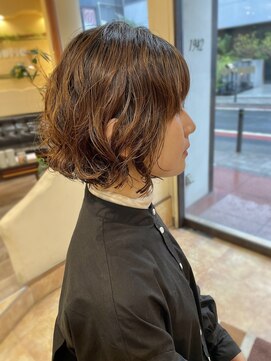 ラウンジ モリオ イケブクロ(Lounge MORIO Ikebukuro) ぷつっとボブパーマ/切りっぱなしボブパーマ/スパイラルパーマ◯