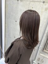 ディジョン(Dijon)&nbsp;韓国顔まわりレイヤーカットグレージュオリーブベージュブラウン