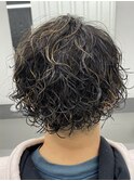□カルマパーマ#マッシュパーマ#ダークアッシュニュアンスパーマ