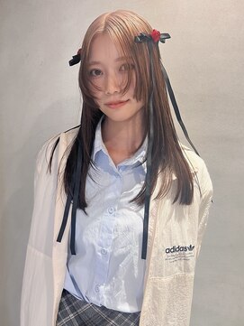 ペレ 梅田(PELE) 前髪/アンブレラカラー/こなれミディ/イメチェン/ウェーブパーマ