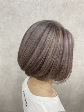 アン ブリーチ 大宮駅東口店(UN BLEACH) 【シルバー×ピンクパープル】