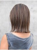 切りっぱなしボブ顎ラインボブ甘め色っぽボブ大人ショートボブ