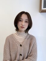 クイ(quii)&nbsp;★レイヤーボブオリーブベージュ韓国ヘア/前髪顔周りミニウルフ