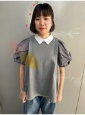 ショート/ボブ/ナチュラルブラウン