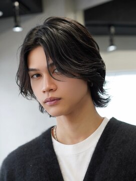 アンサー 渋谷(ANSWER) メンズボブメンズミディアムパーマニュアンスパーマメンズウルフ