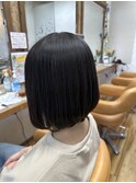ヘアドネーション&ストレートパーマ&ボブスタイル