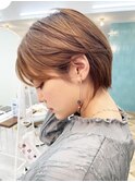 本厚木◎丸みショートボブ◎イルミナカラー髪質改善ブリーチ小顔