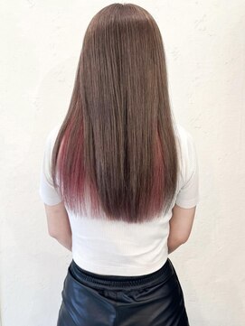 セルカ 新宿(CERCA) 新宿韓国風インナーカラーピンク透明感ベージュカラー