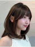 【yuuka 】ミディアムレイヤー　名古屋美容室