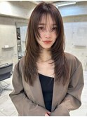 20代30代人気レイヤーカット/韓国ヘア/透明感カラー
