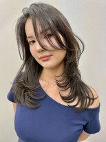 ロンドイディールバンダイ 新潟万代(Lond ideal)&nbsp;ミディアムレイヤーウルフグレージュ