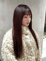 グロウ 渋谷(grow)&nbsp;ワインレッド×プルエクステ